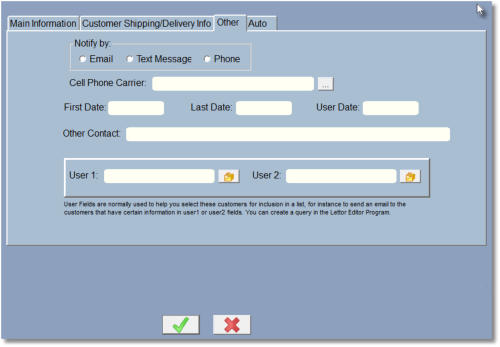 customer form three - texting